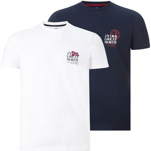 Jan Vanderstorm - ADEKE - T-shirt - Wit - Set van 2