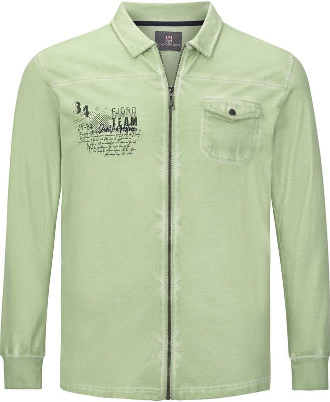 Jan Vanderstorm - FOLKWARD - Sweatvest - Lichtgroen