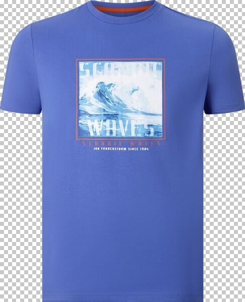 Jan Vanderstorm - GERFRIED - T-shirt - Koningsblauw - 100% Katoen - +FIT-COLLECTIE