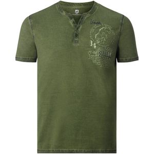 Jan Vanderstorm - GODBERT - T-shirt - Olijf - 100% Katoen - +FIT-COLLECTIE