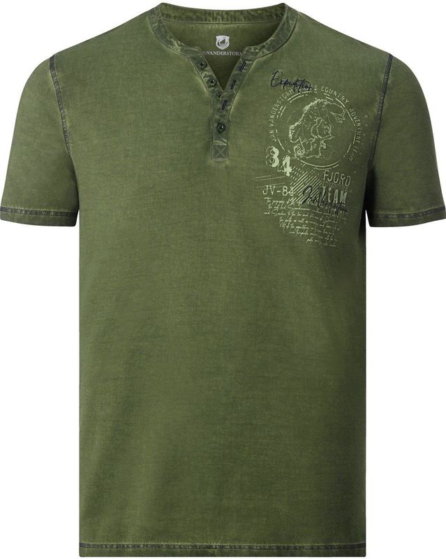 Jan Vanderstorm - GODBERT - T-shirt - Olijf - 100% Katoen - +FIT-COLLECTIE