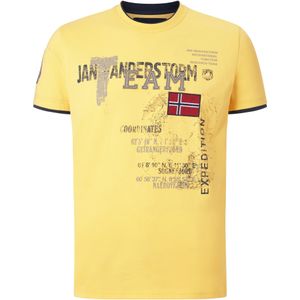 Jan Vanderstorm - Sölve - T-shirt - Geel - Halve Mouw - Ronde Hals