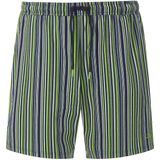 Korte pyjamabroek HALLMUND groen gestreept