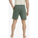 Korte pyjamabroek HALLMUND groen gestreept