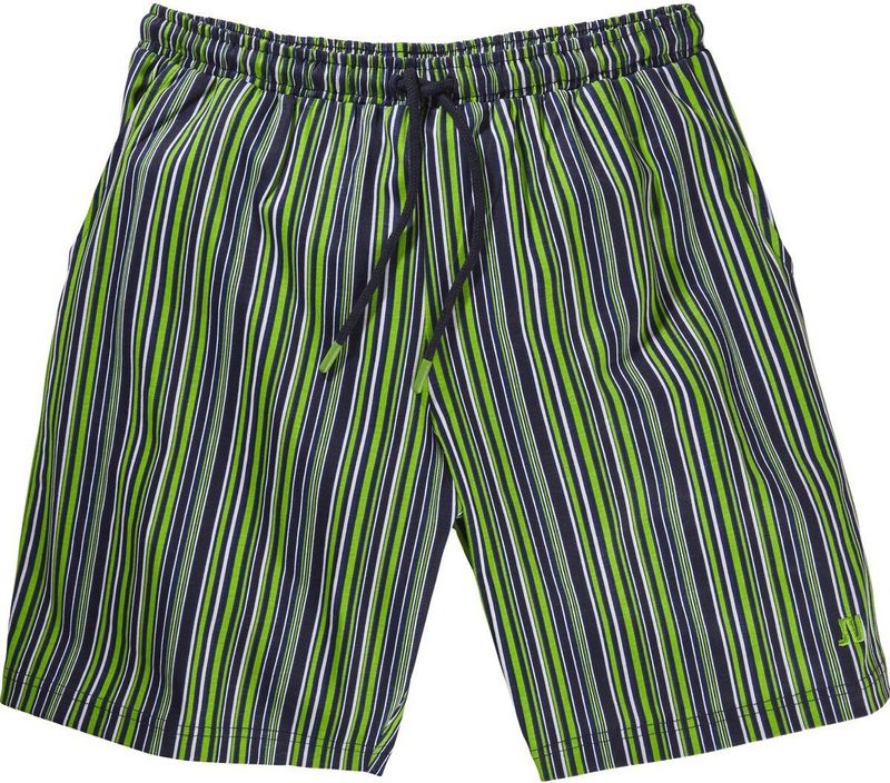 Korte pyjamabroek HALLMUND groen gestreept