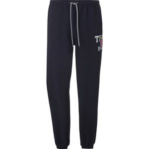 Jan Vanderstorm Regular Fit Joggingbroek THIBOR Plus Size met Printopdruk Donkerblauw
