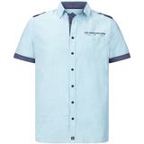 Jan Vanderstorm Overhemd Korte mouw lichtblauw