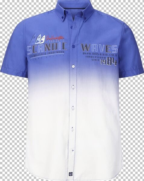 Jan Vanderstorm - ODDI - Overhemd - Koningsblauw - Korte Mouwen