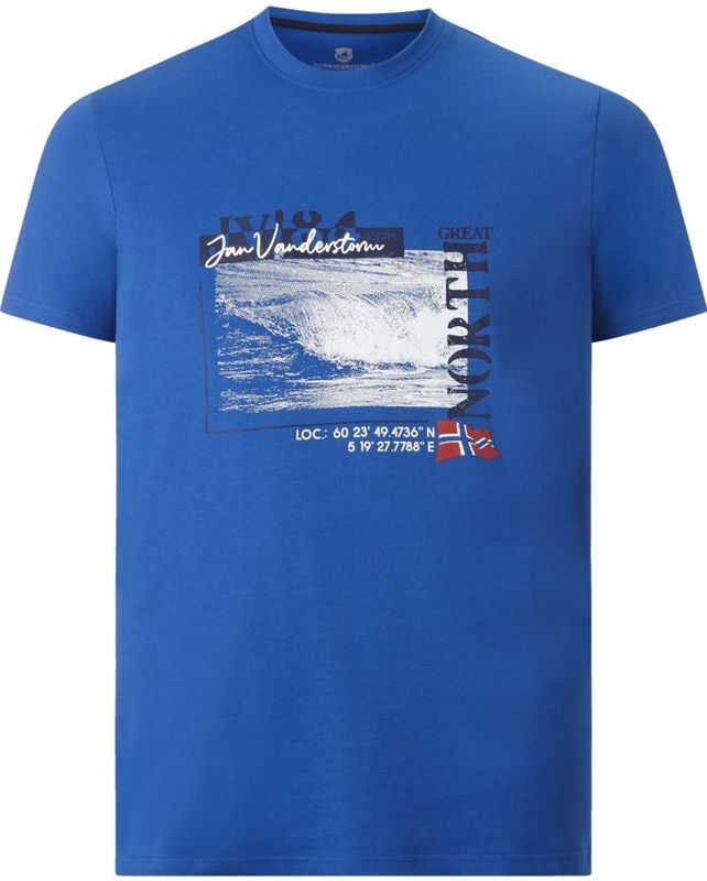 Jan Vanderstorm - PITTER - T-shirt - Koningsblauw - +FIT-COLLECTIE