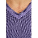 Jan Vanderstorm - KEIMO - Trui - Lichtlila - V-hals - Dubbel Gebreid