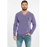 Jan Vanderstorm - KEIMO - Trui - Lichtlila - V-hals - Dubbel Gebreid