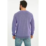 Jan Vanderstorm - KEIMO - Trui - Lichtlila - V-hals - Dubbel Gebreid