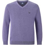 Jan Vanderstorm - KEIMO - Trui - Lichtlila - V-hals - Dubbel Gebreid