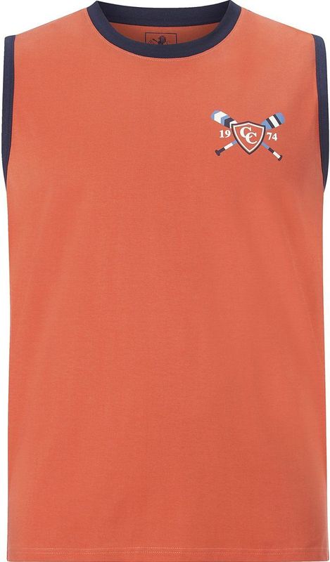 Charles Colby Tanktop oranje, Effen