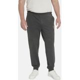 Charles Colby gemêleerde loose fit joggingbroek BARON KIP Plus Size donkergrijs