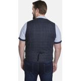 DUKE - NIVEN - Bodywarmer - Donkerblauw - Glencheckpatroon