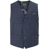 DUKE - NIVEN - Bodywarmer - Donkerblauw - Glencheckpatroon