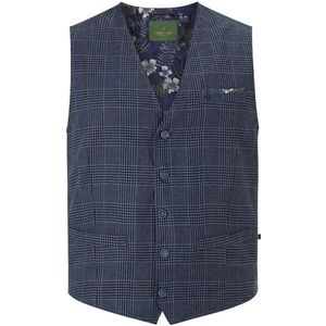 DUKE - NIVEN - Bodywarmer - Donkerblauw - Glencheckpatroon