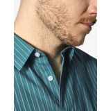 Jan Vanderstorm - PERTTU - Overhemd - Petrol - Gestreept