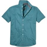 Jan Vanderstorm - PERTTU - Overhemd - Petrol - Gestreept