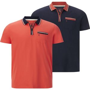 Charles Colby - Shirt 'Earl Lenn' - Navy - Katoen - 2 Pack