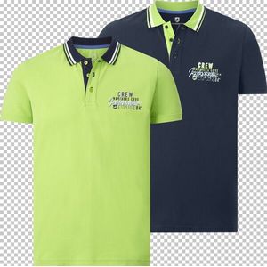 Jan Vanderstorm herren Poloshirts, Set Van 2 - 56/58 - donkerblauw