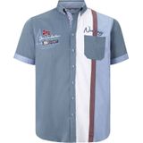 Jan Vanderstorm - THJORVEN - Overhemd - Blauw - Korte Mouwen