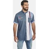 Jan Vanderstorm - THJORVEN - Overhemd - Blauw - Korte Mouwen