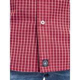 Jan Vanderstorm - AJULE - Overhemd - Rood - Korte Mouwen - Kreukarm Katoen