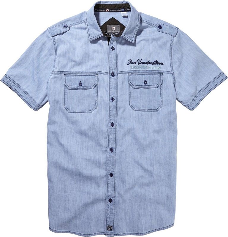 Denim overhemd LORENSIUS lichtblauw