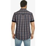 Jan Vanderstorm herren Overhemd Met Korte Mouwen - 41/42 - donkergrijs