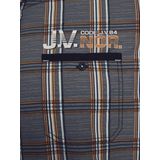 Jan Vanderstorm herren Overhemd Met Korte Mouwen - 41/42 - donkergrijs