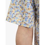 BELLANZA - Overhemd - Beige - Korte Mouwen - Patroon