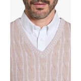 Babista - CARIELLO - Trui - Beige - V-hals - 70% Katoen