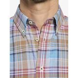 Babista - BELLAVETTI - Overhemd - Blauw - Korte Mouwen