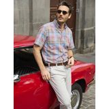 Babista - BELLAVETTI - Overhemd - Blauw - Korte Mouwen