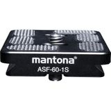 Mantona 21468 snelwisselplaat voor Fortress Arca Swiss kogelkop, 60 mm, zwart