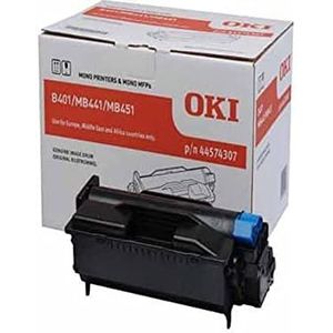 OKI 44574307 MB441 trommel 25.000 pagina's image drum B401/MB441/MB451,zwart