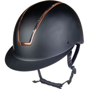 cap veiligheidshelm Lady shield zwart / rose gold maat S (52 - 54 cm)