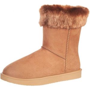 allweatherlaars Davos Fur waterproof (met bontrandje) camel maat 43