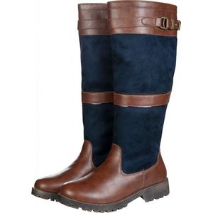 HKM - Winter Outdoor Boots - Rijlaarzen -Meghan- Navy - Bruin - 39