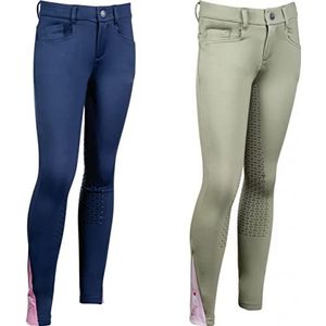 HKM Horse Spirit Siliconen Zitvlak Donkerblauw 134/140