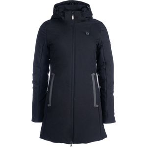 Ruiterjas Elegant Heating (met verwarming) waterafstotend zwart maat L met extra sterke powerbank (10.000 mAh)