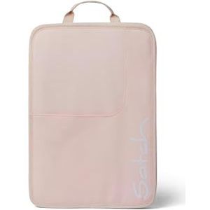 satch Schoolrugzak DIN A4 met handvat en drie vakken, hoogwaardig en licht, roze, effen, kinderbagage, Roze, Einheitsgröße, kinderbagage