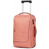 Satch Flow S Cabin Size Trolley pure coral Zachte koffer