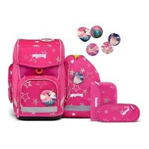 ergobag Schooltas Cubo Schoolbag Set 5-delig SternzauBär Roze