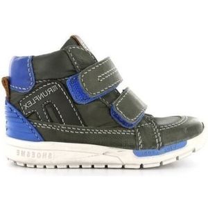 Shoesme - A - Klittenbandschoenen - Groen - Leer Combi