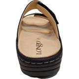 Longo - 1006391 - Dames Slippers - Donker Blauw - Leren Muiltjes
