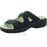 Longo - 1006391 - Dames Slippers - Donker Blauw - Leren Muiltjes