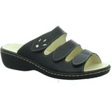 Longo - Slippers - Schwarz/Beige - Leer